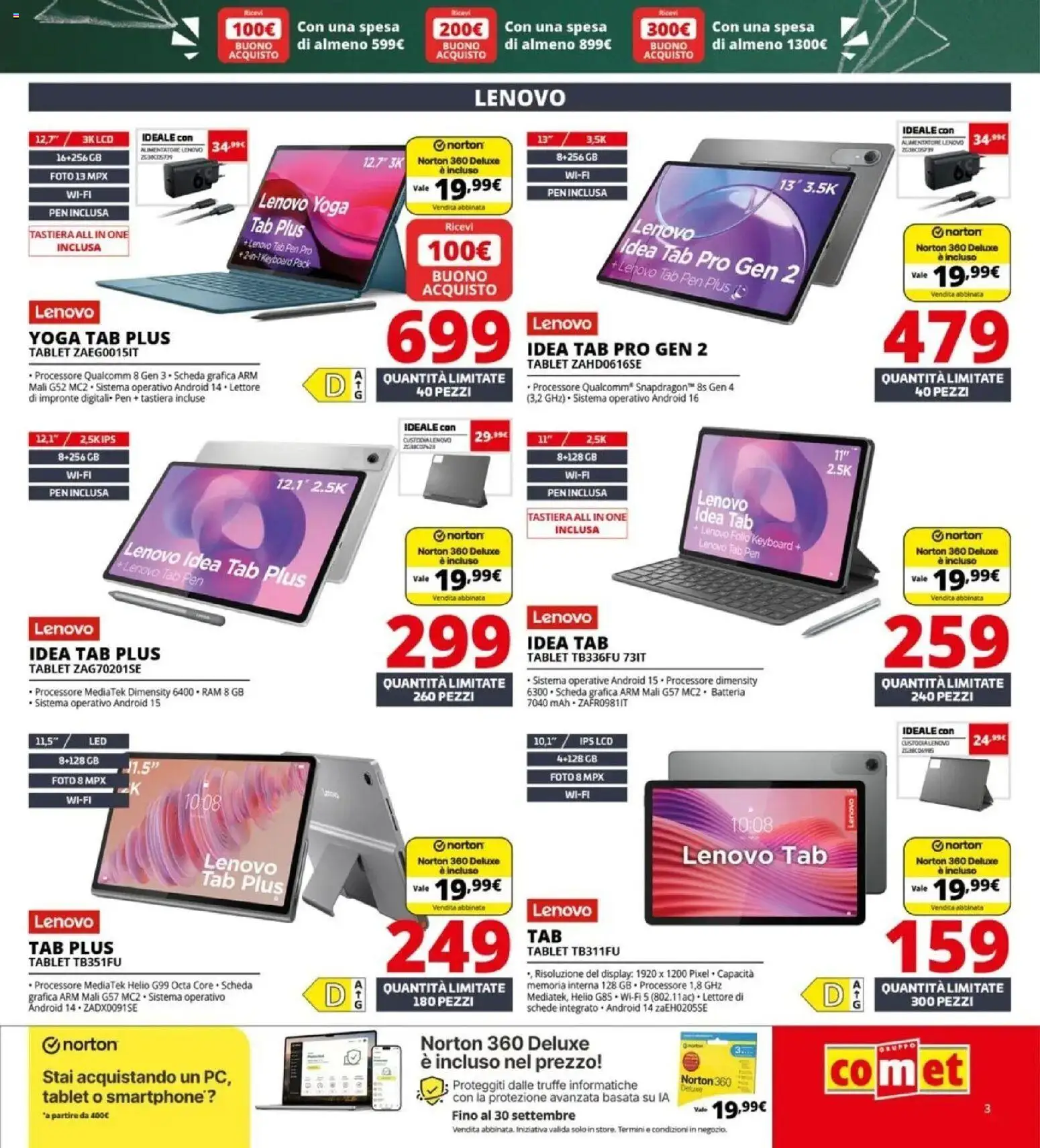 Anteprima dell'opuscolo Comet volantino Back to school dal negozio Comet valido da 20/08/2026 - Tablet, Batteria, Tastiera