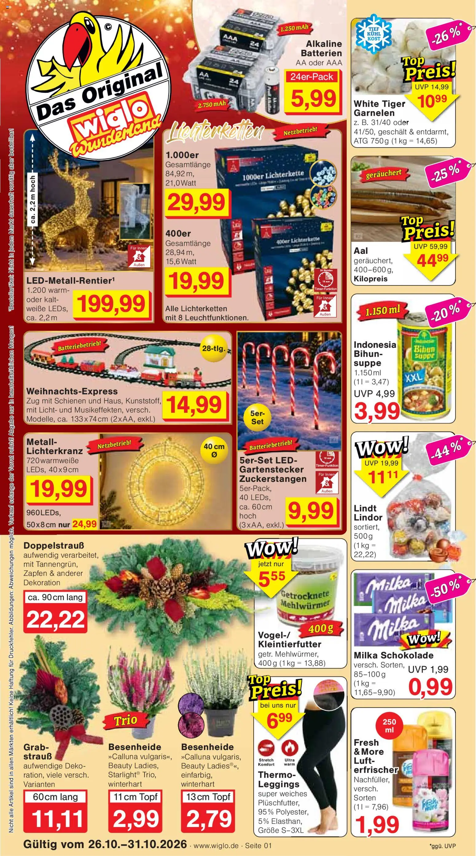 Vorschau von dem Prospekt des Geschäftes Wiglo Wunderland, gültig ab dem 26.10.2026
