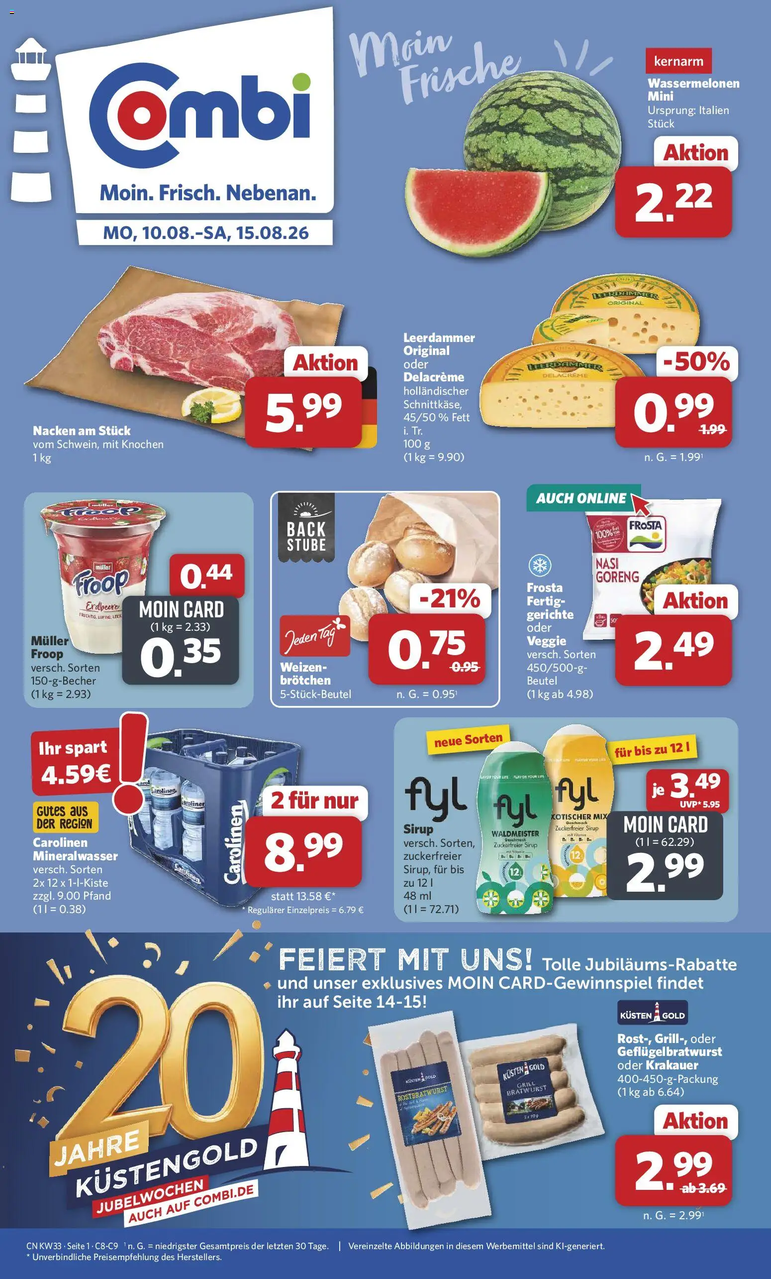 Vorschau von dem Prospekt des Geschäftes Combi, gültig ab dem 10.08.2026