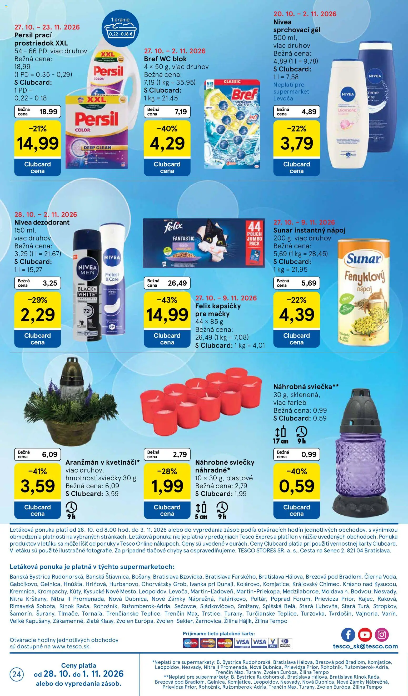 Náhľad Tesco letáku platného od 28.10.2026
