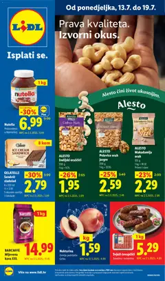 Pregled letka Lidl Katalog trgovine Lidl vrijedi od 13.07.2026