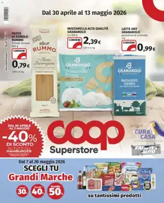 Anteprima dell'opuscolo COOP volantino Superstore Torino dal negozio COOP valido da 30/04/2026