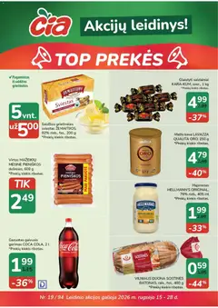 ČIA MARKET parduotuvės leidinio ČIA MARKET leidinys galiojančio nuo 2026.09.15 peržiūra