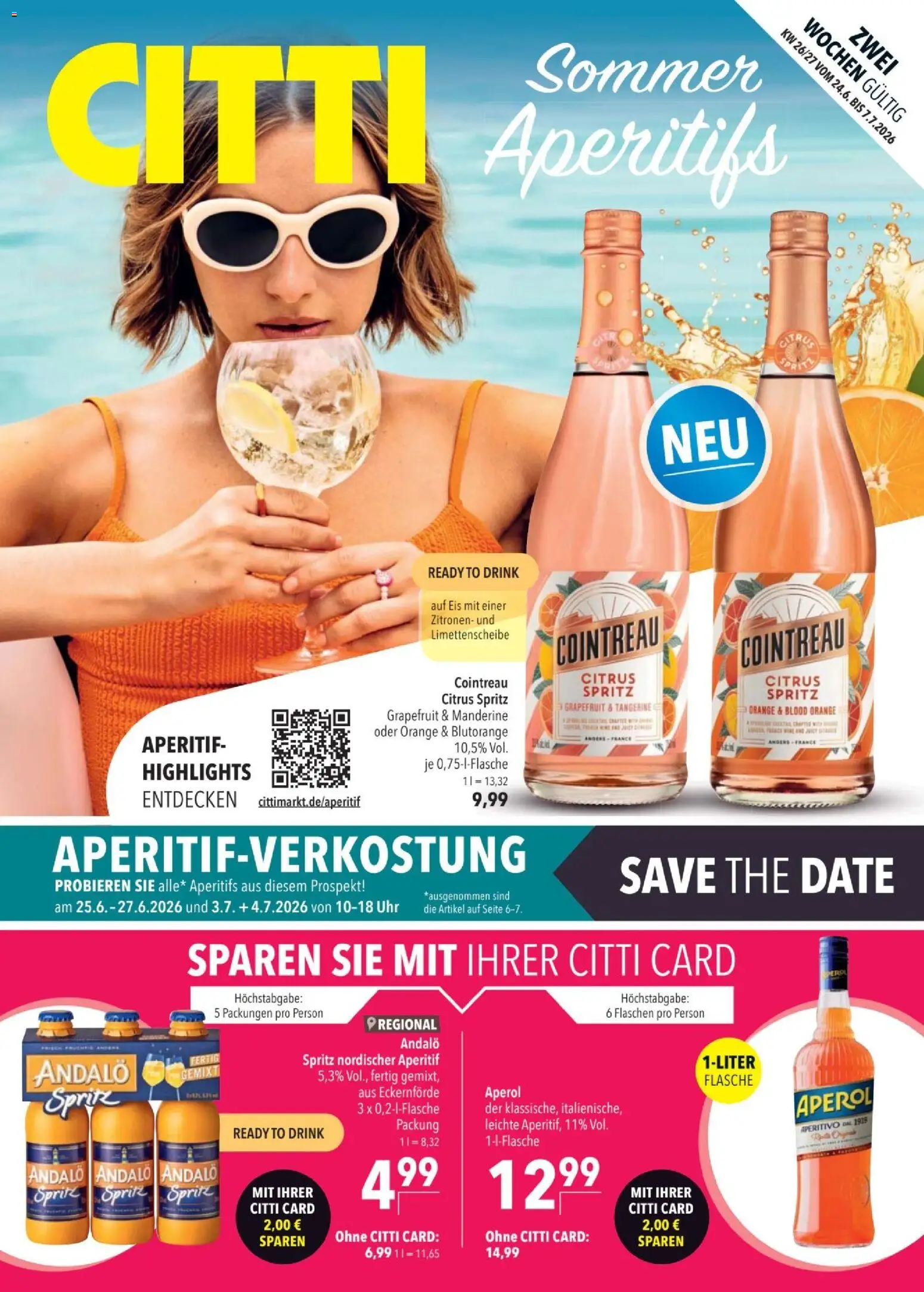 Eksempel på tilbudsavis CITTI - Sommerdrinks fra butik CITTI gyldig fra 24/06/2026