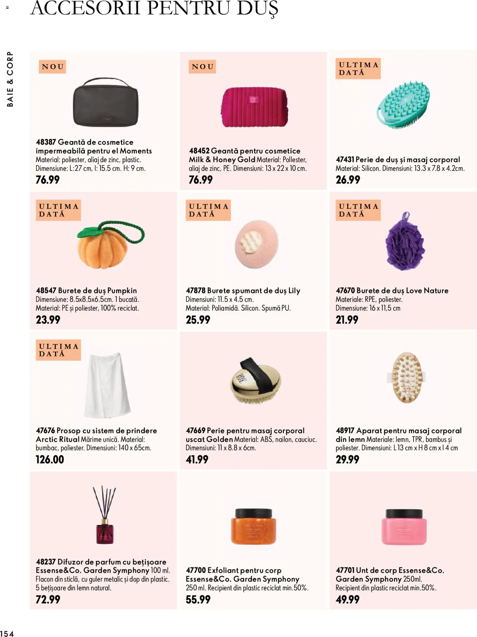 Previzualizarea de cataloage: Oriflame Oriflame Catalog 15 2026 valabil de la 11.11.2026 - Parfum, Unt, Difuzor, Aparat, Burete, Perie, Duș, Unt de corp