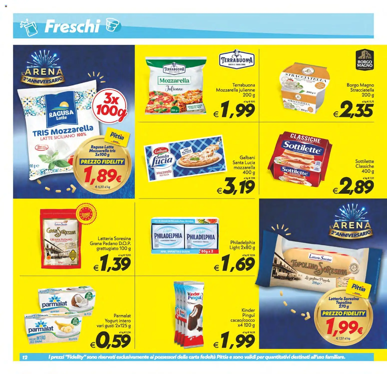 Anteprima dell'opuscolo SuperConveniente volantino Misterbianco dal negozio SuperConveniente valido da 23/10/2026 - Pizza, Latte, Formaggio, Mozzarella, Stracciatella, Grana Padano, Formaggio fresco, Mozzarella julienne