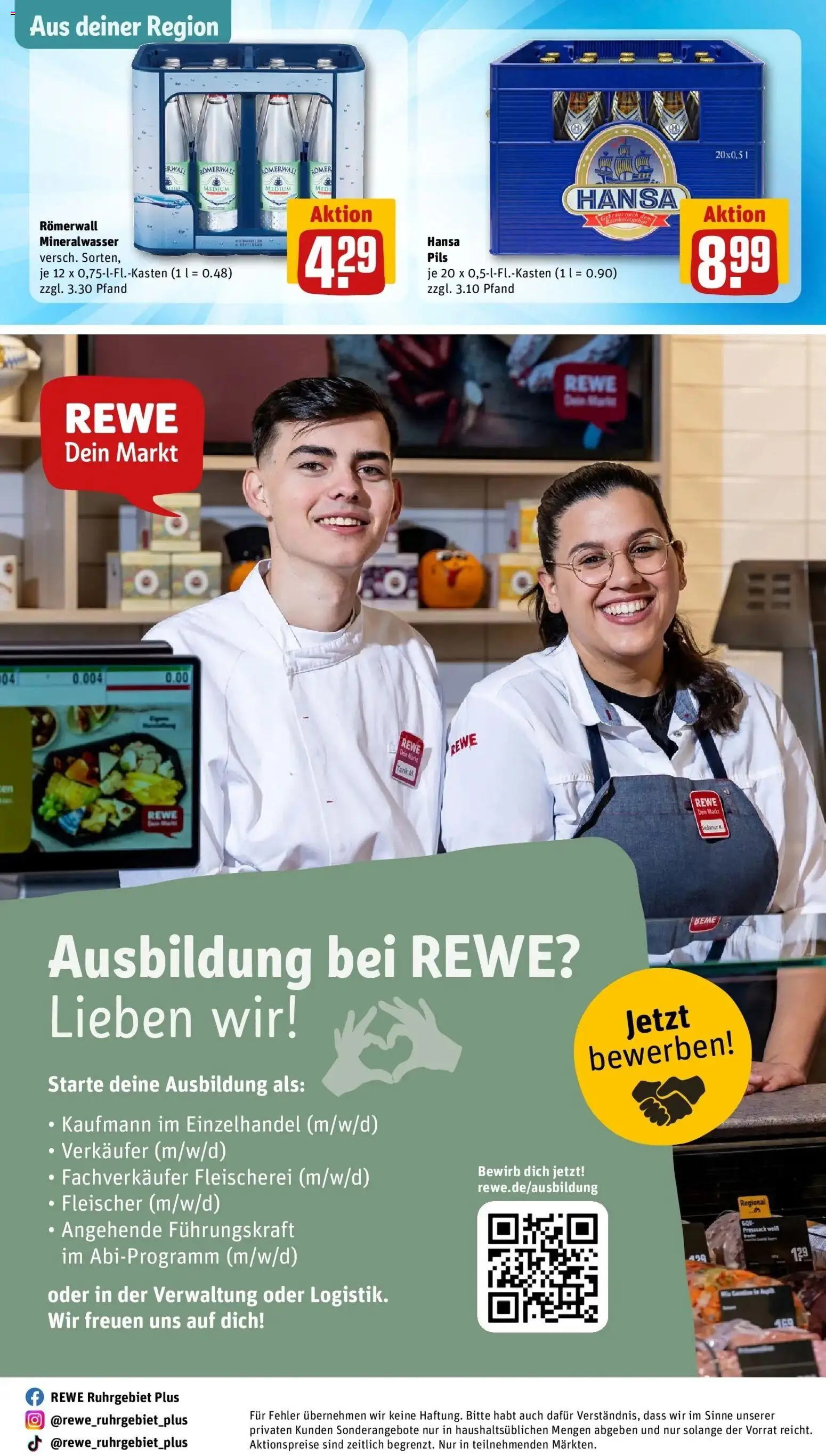 Vorschau von dem Prospekt des Geschäftes Rewe, gültig ab dem 26.10.2026