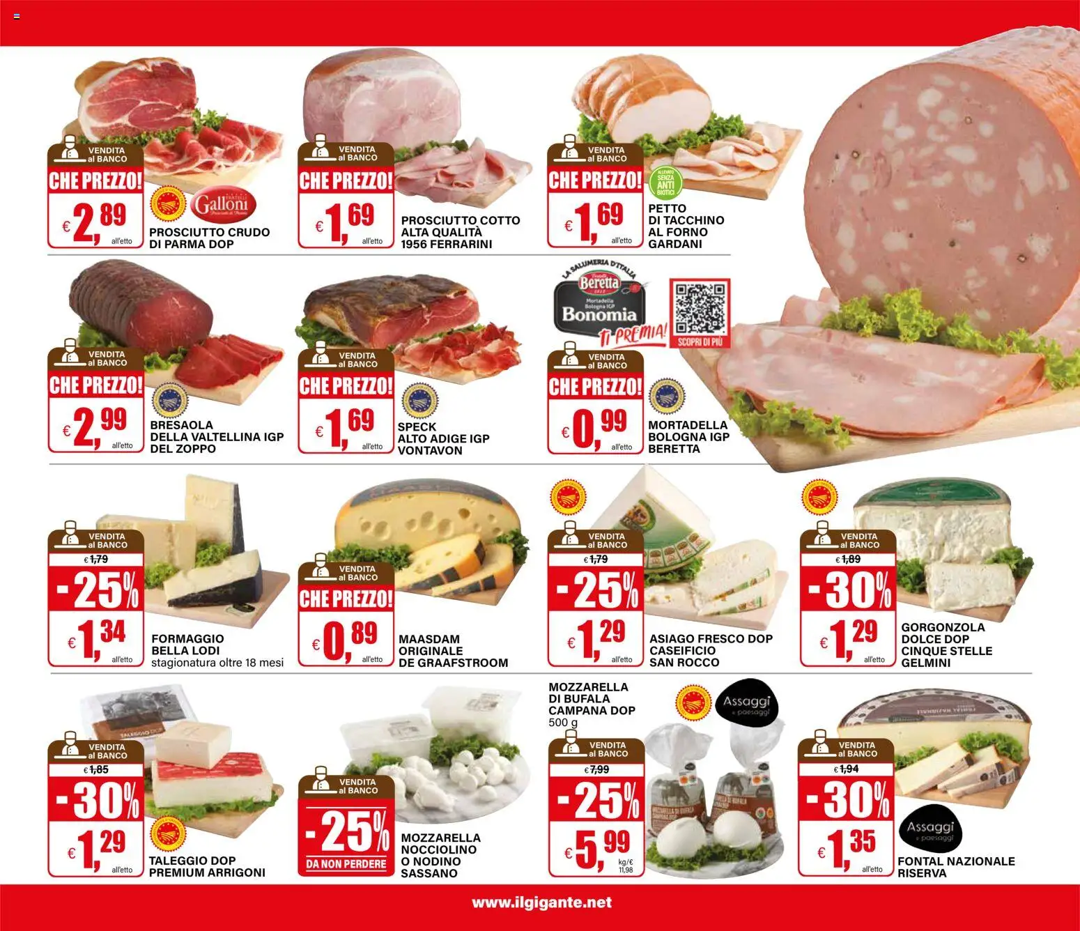 Anteprima dell'opuscolo Il Gigante volantino Lombardia dal negozio Il Gigante valido da 22/10/2026 - Forno, Gorgonzola, Formaggio, Tacchino, Mozzarella, Mortadella, Prosciutto Crudo, Mozzarella di bufala