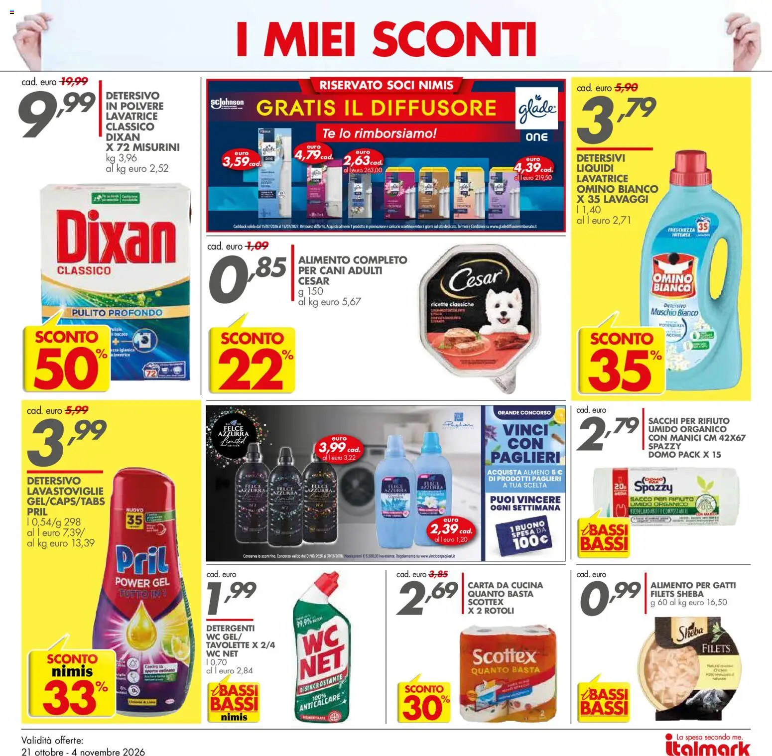 Anteprima dell'opuscolo Italmark volantino dal negozio Italmark valido da 21/10/2026 - Lavatrice, Lavastoviglie, WC, Tè, Anticalcare