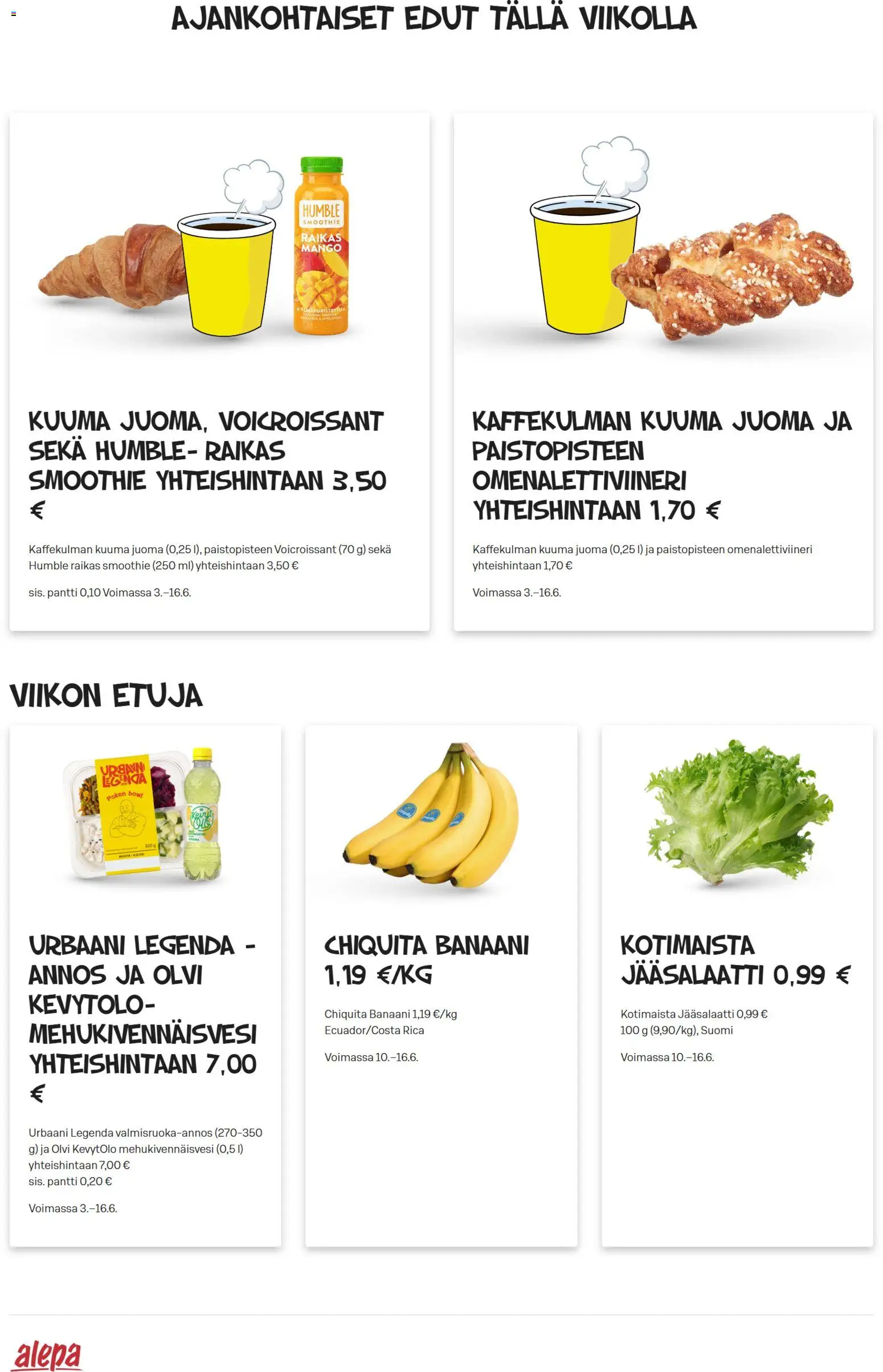 Kaupan Alepa Alepa tarjoukset esikatselu, voimassa 10/06/2026