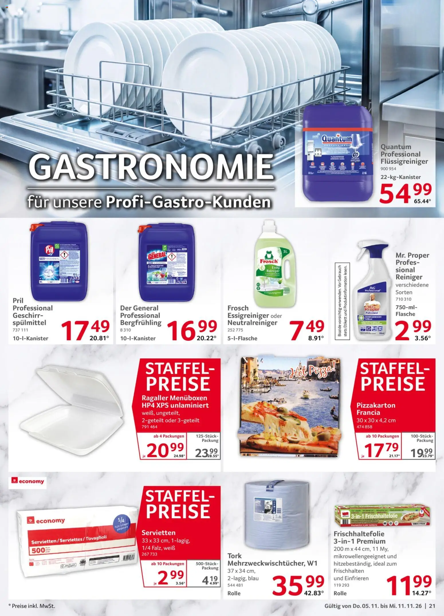 Vorschau von dem Prospekt des Geschäftes Selgros, gültig ab dem 05.11.2026 - Essig, Pril