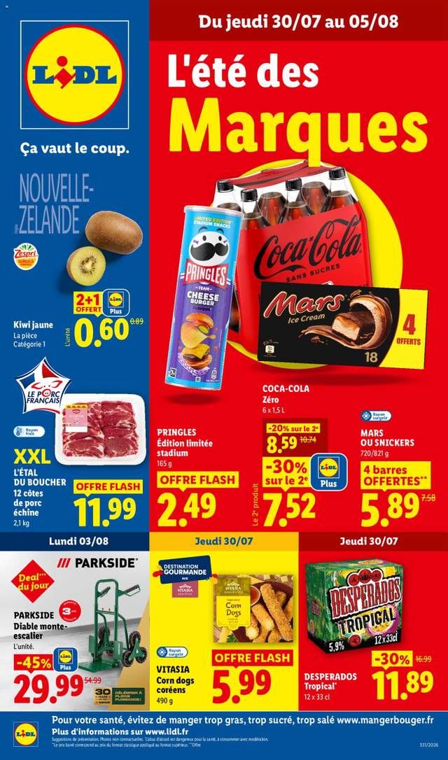 Nouveau catalogue Lidl à partir du 30/07
