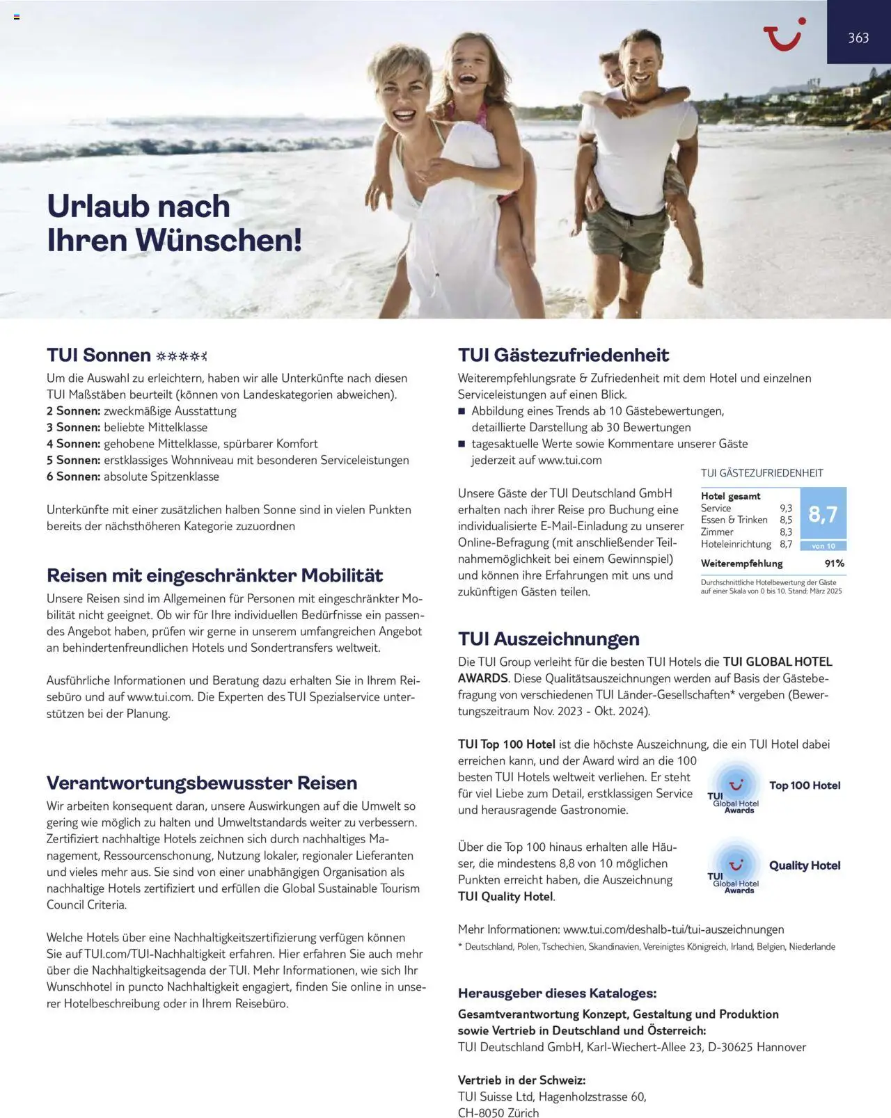 Vorschau von dem Prospekt des Geschäftes TUI, gültig ab dem 01.11.2025 - Top