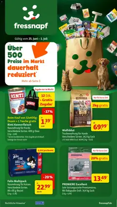 Vorschau von dem Prospekt des Geschäftes Fressnapf, gültig ab dem 25.06.2026