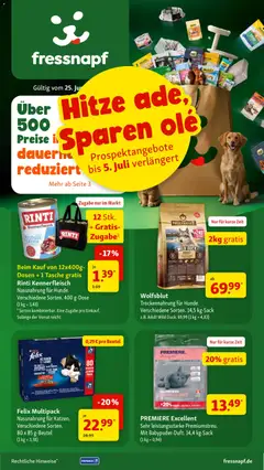 Vorschau von dem Prospekt des Geschäftes Fressnapf, gültig ab dem 25.06.2026