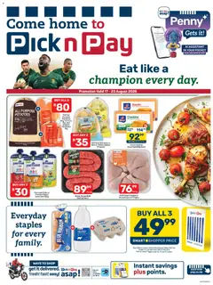 Preview of Pick n Pay flyer valid from 17/08/2026