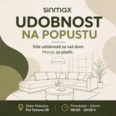 Pregled letka SinMax katalog trgovine SinMax vrijedi od 19.08.2026