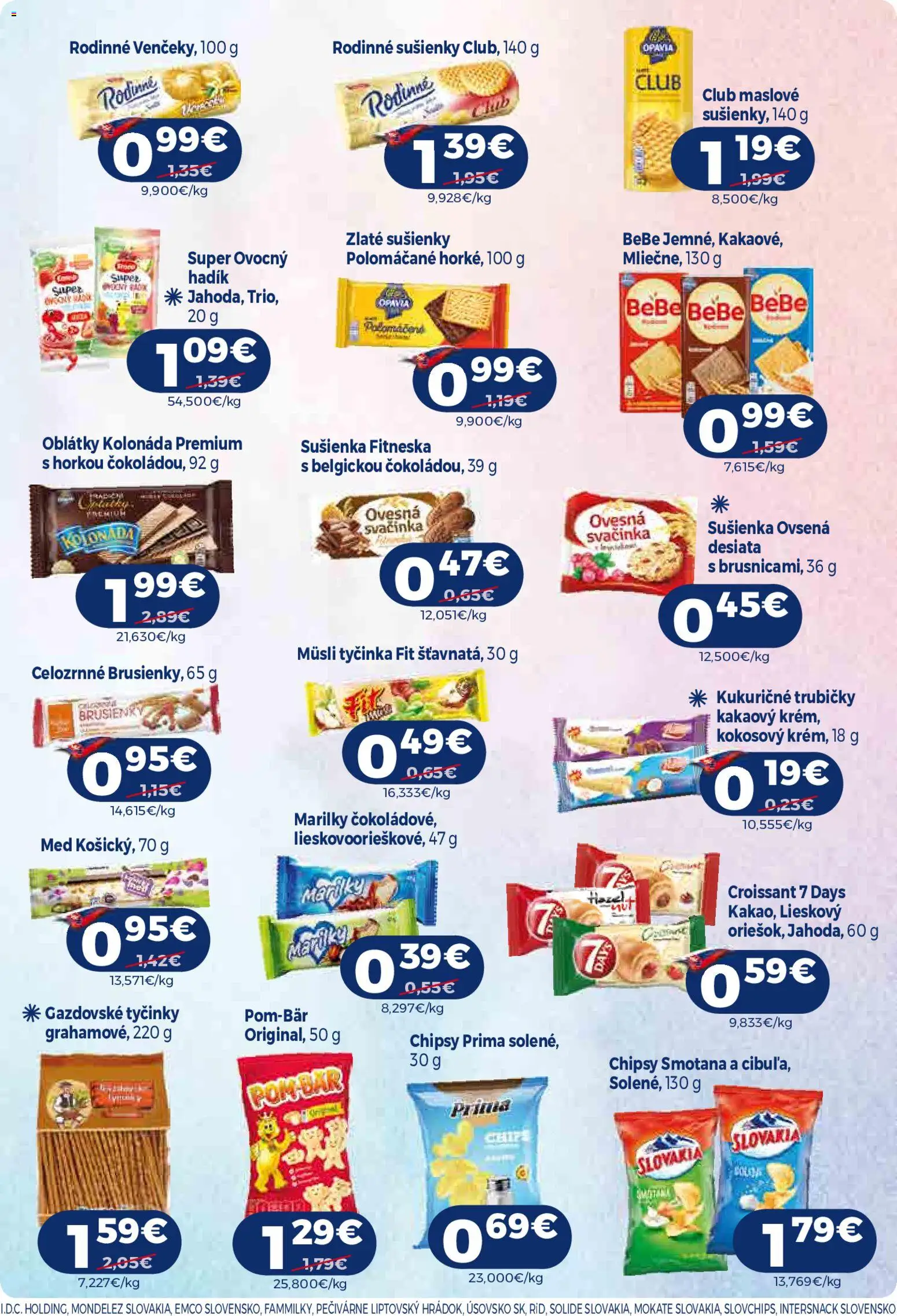 Náhľad Milk Agro letáku platného od 21.10.2026 - Med, Croissant, Chipsy, Trubičky, Smotana, Oblátky, Müsli, Müsli tyčinka