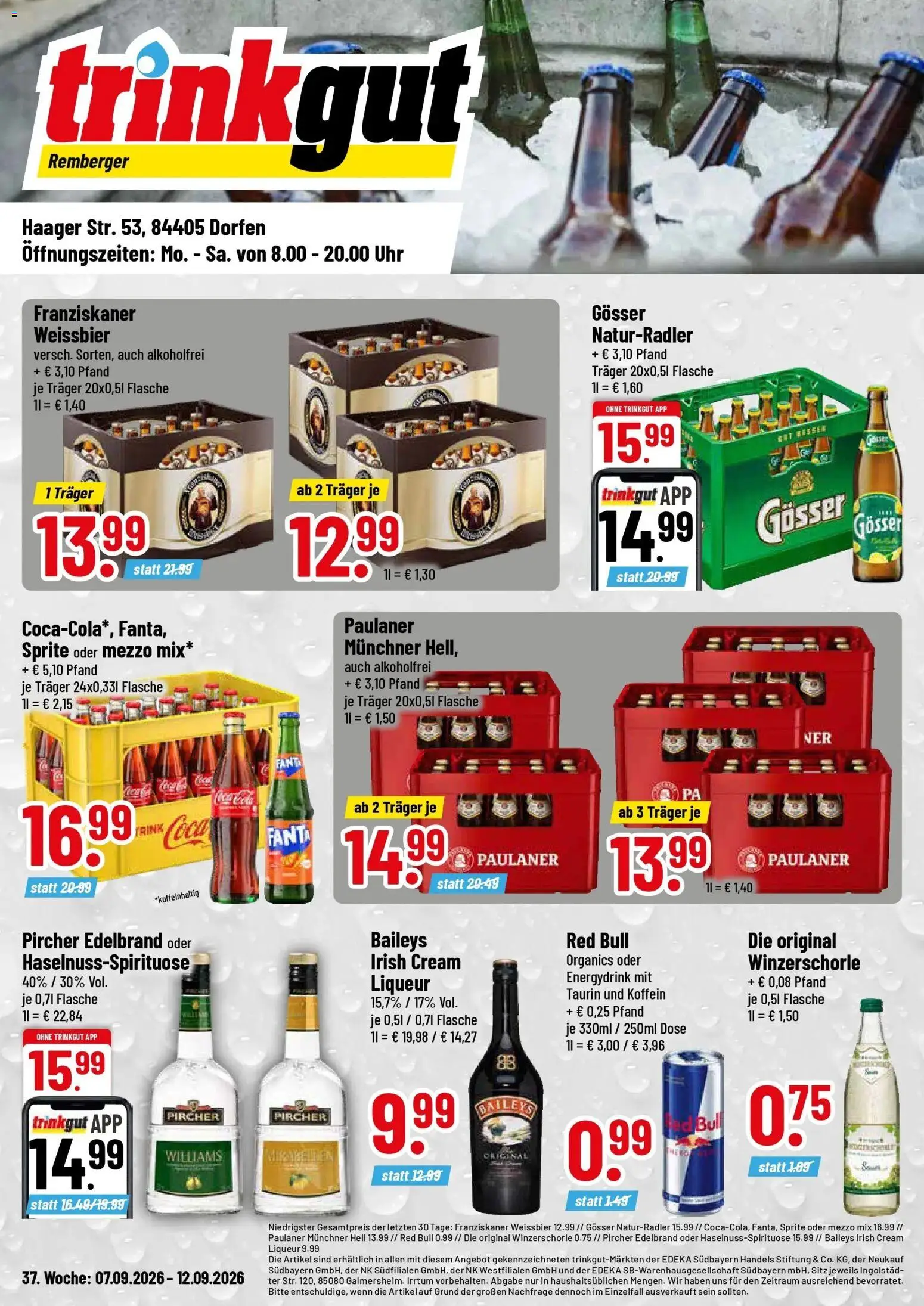 Vorschau von dem Prospekt des Geschäftes Trinkgut, gültig ab dem 07.09.2026