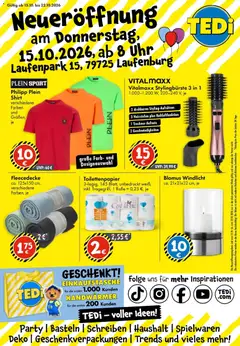 Vorschau von dem Prospekt des Geschäftes TEDi, gültig ab dem 15.10.2026