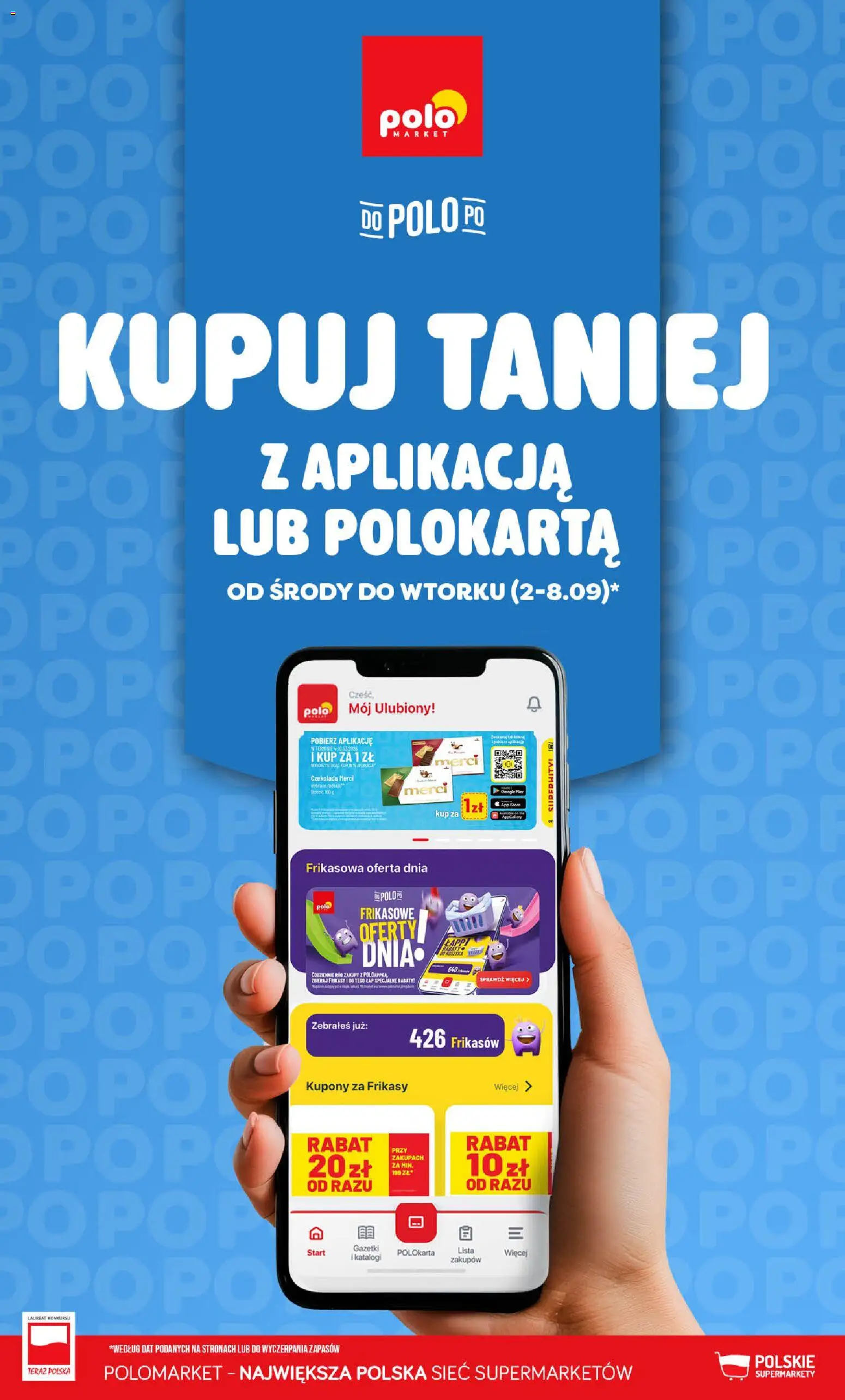Pogląd gazetki "POLOmarket gazetka - Kupuj taniej" ze sklepu POLOmarket ważnej od 02.09.2026