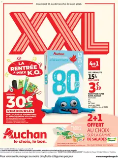 Prévisualisation de Auchan Promos XXL hypers du magasin Auchan formulaire valide 18/08/2026