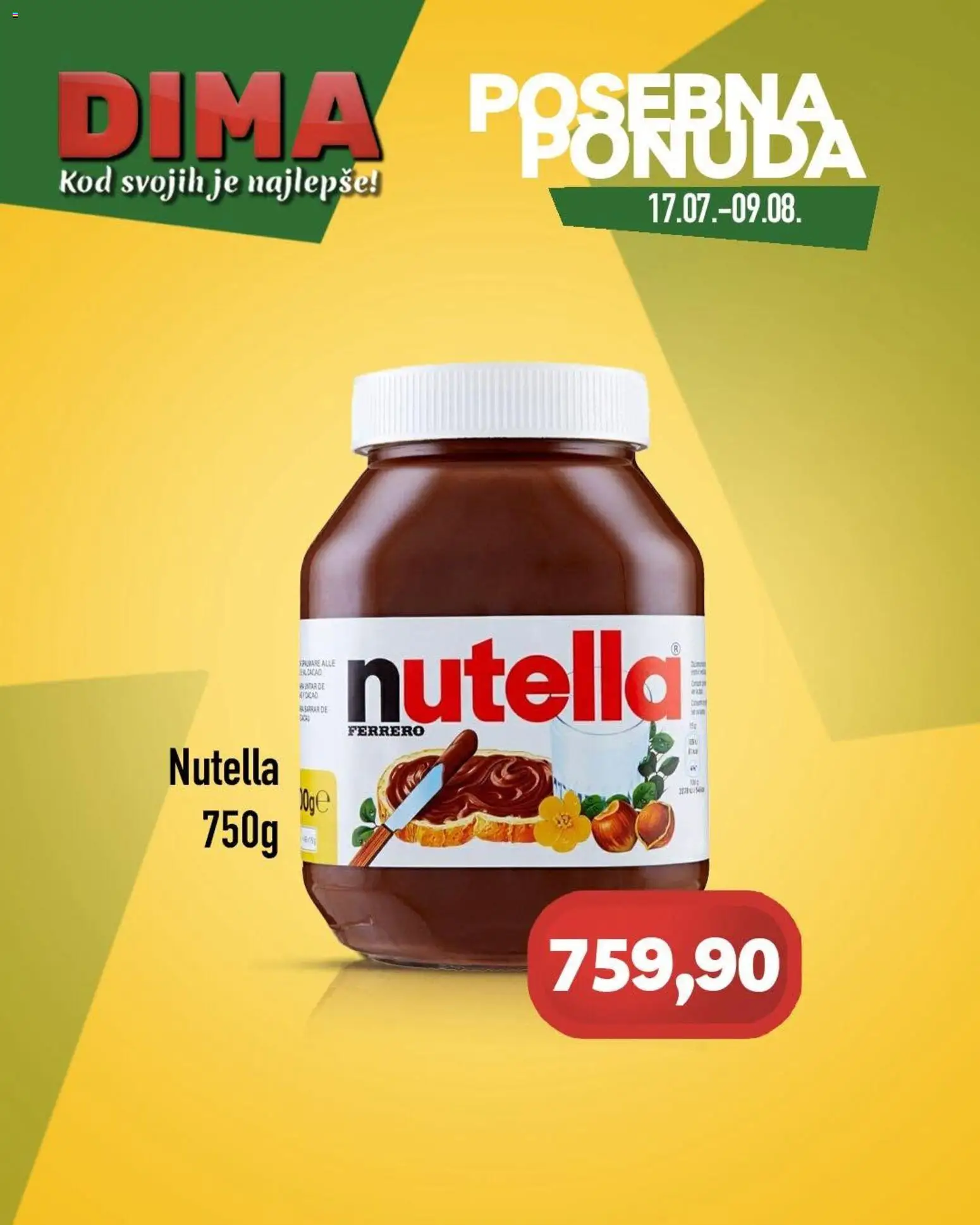 Pregled VP Dima kataloga - važi od 17.07.2026 - Nutella, Ferrero