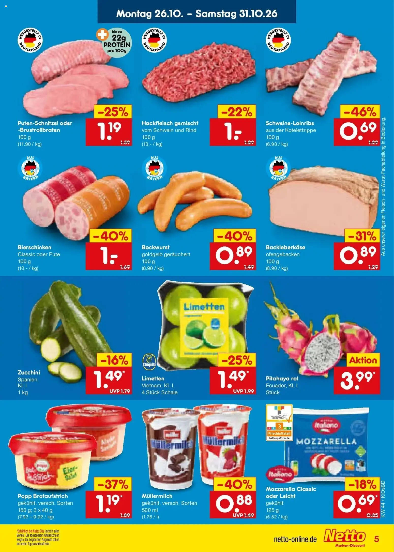 Vorschau von dem Prospekt des Geschäftes Netto Marken-Discount, gültig ab dem 26.10.2026