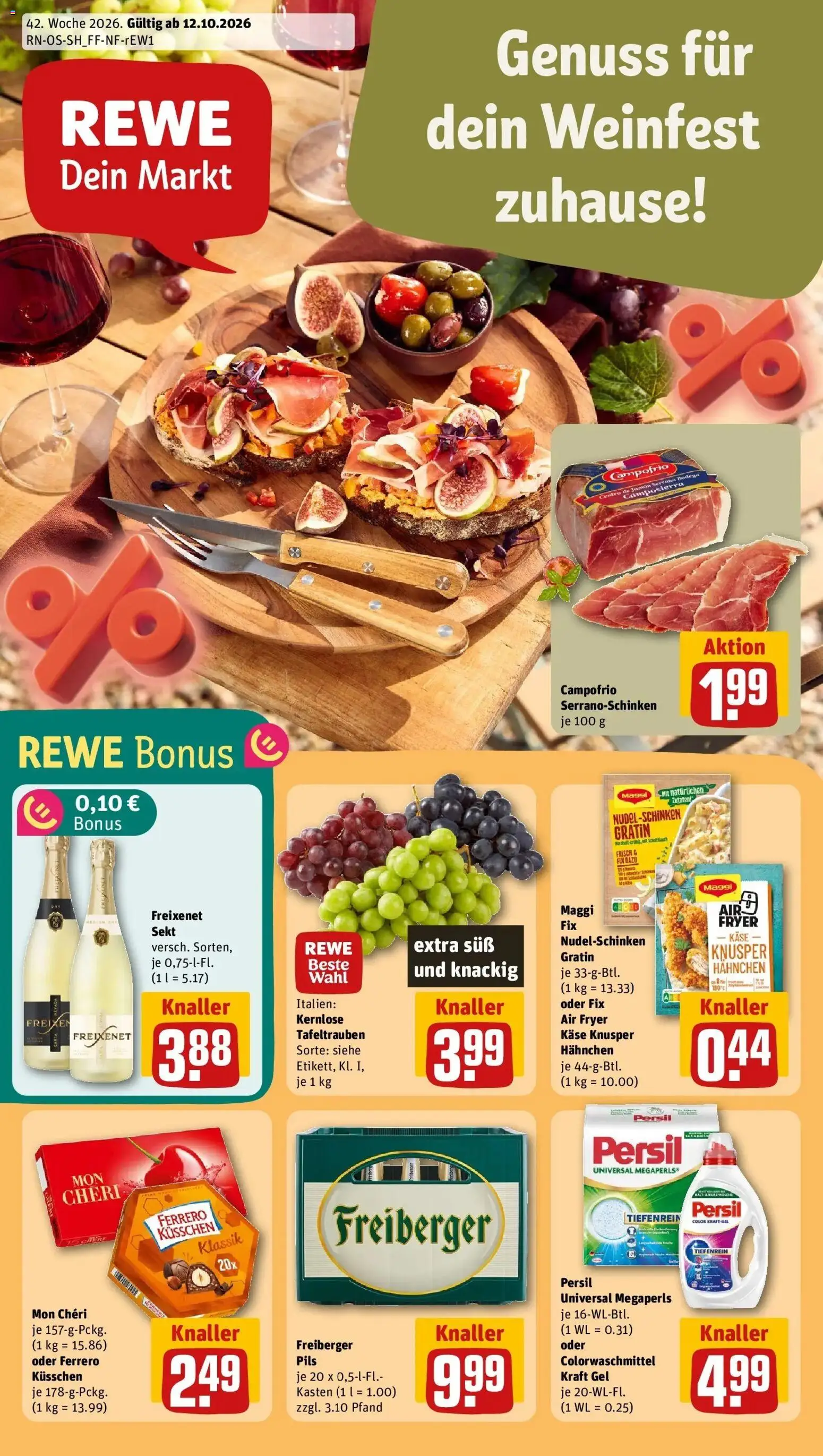 Vorschau von dem Prospekt des Geschäftes Rewe, gültig ab dem 12.10.2026