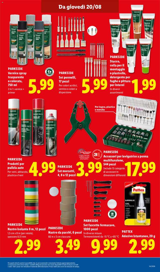 Nuovo volantino Lidl dal 20/08
