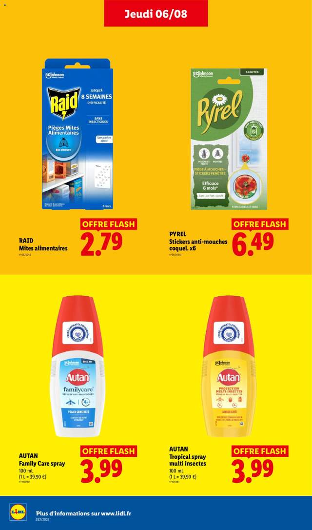 Nouveau catalogue Lidl à partir du 06/08