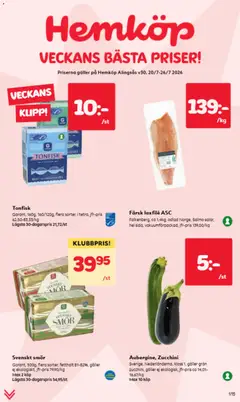 Förhandsgranska reklamblad Hemköp erbjudanden från butik Hemköp gäller från 20/07/2026