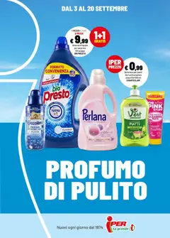 Anteprima dell'opuscolo Iper volantino Profumo di Pulito dal negozio Iper valido da 03/09/2026