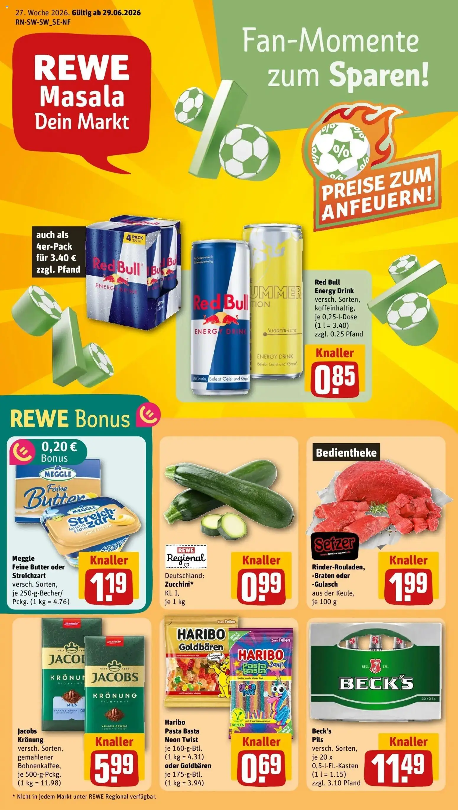 Vorschau von dem Prospekt des Geschäftes Rewe, gültig ab dem 29.06.2026
