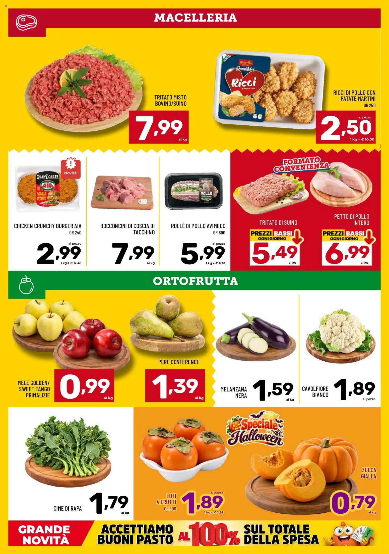 Anteprima dell'opuscolo Il Centesimo volantino dal negozio Il Centesimo valido da 23/10/2026 - Pollo, Zucca, Cavolfiore, Tacchino, Petto di Pollo, Melanzana, Martini, Patate