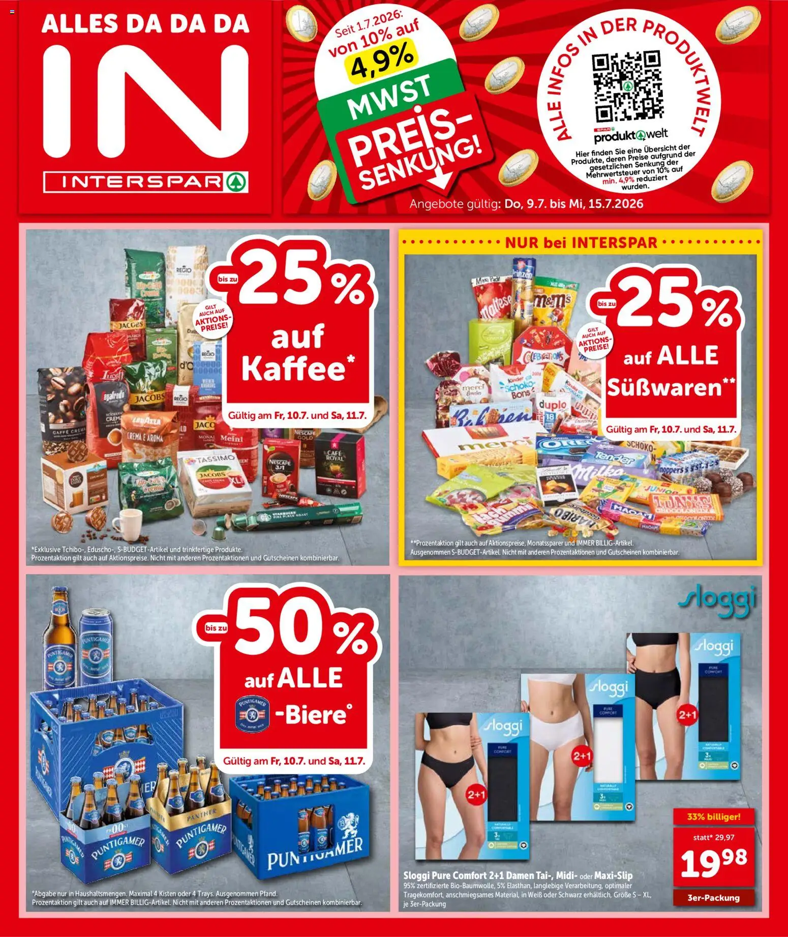 Vorschau der Angebote: Interspar Interspar Flugblatt - Kärnten gültig ab 09.07.2026 - Süßwaren