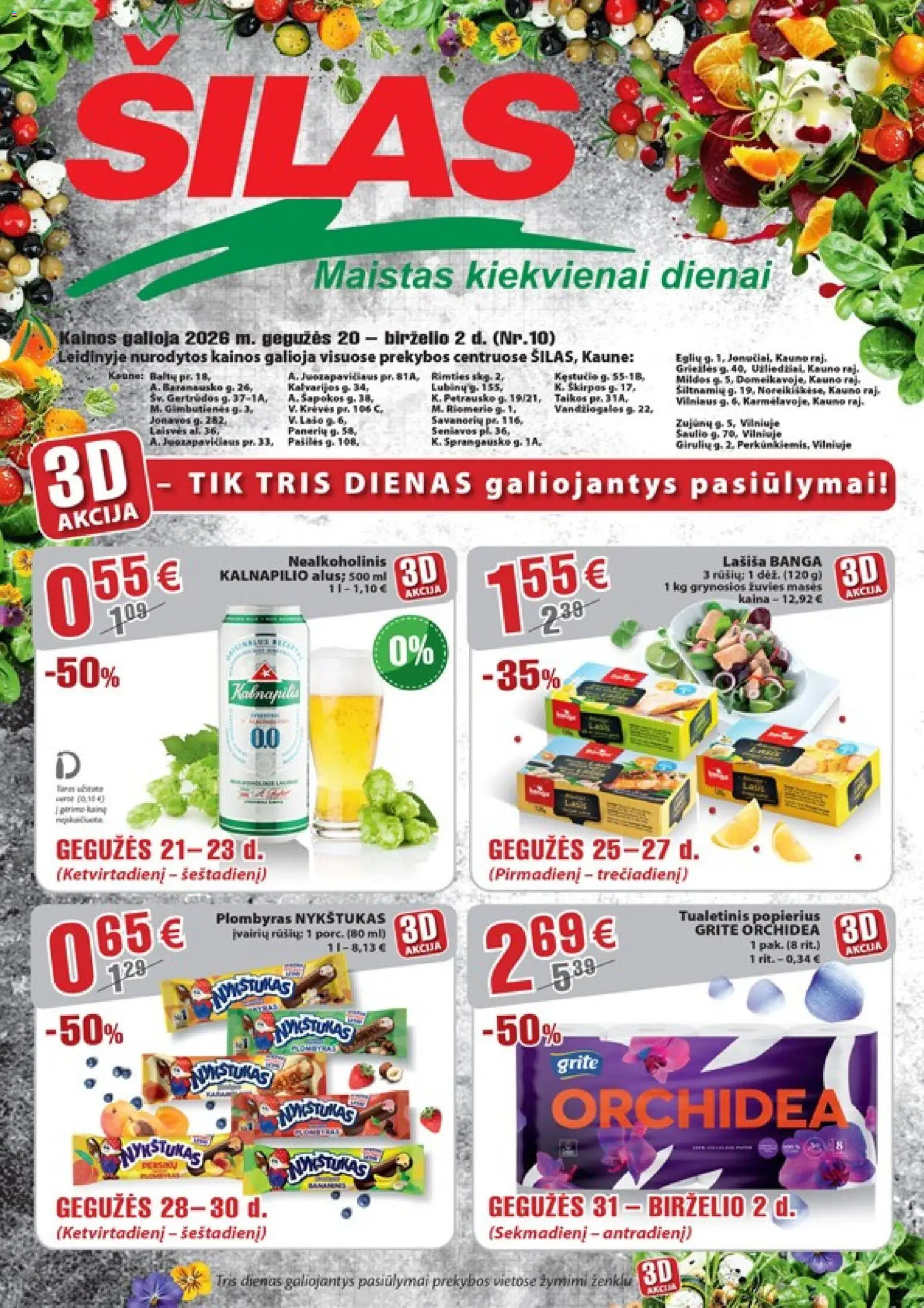 Šilas parduotuvės leidinio Šilas leidinys galiojančio nuo 2026.05.20 peržiūra