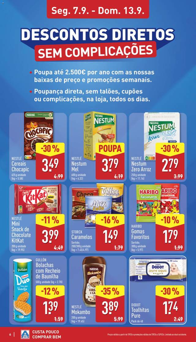 Novo folheto Aldi a partir de 07/09