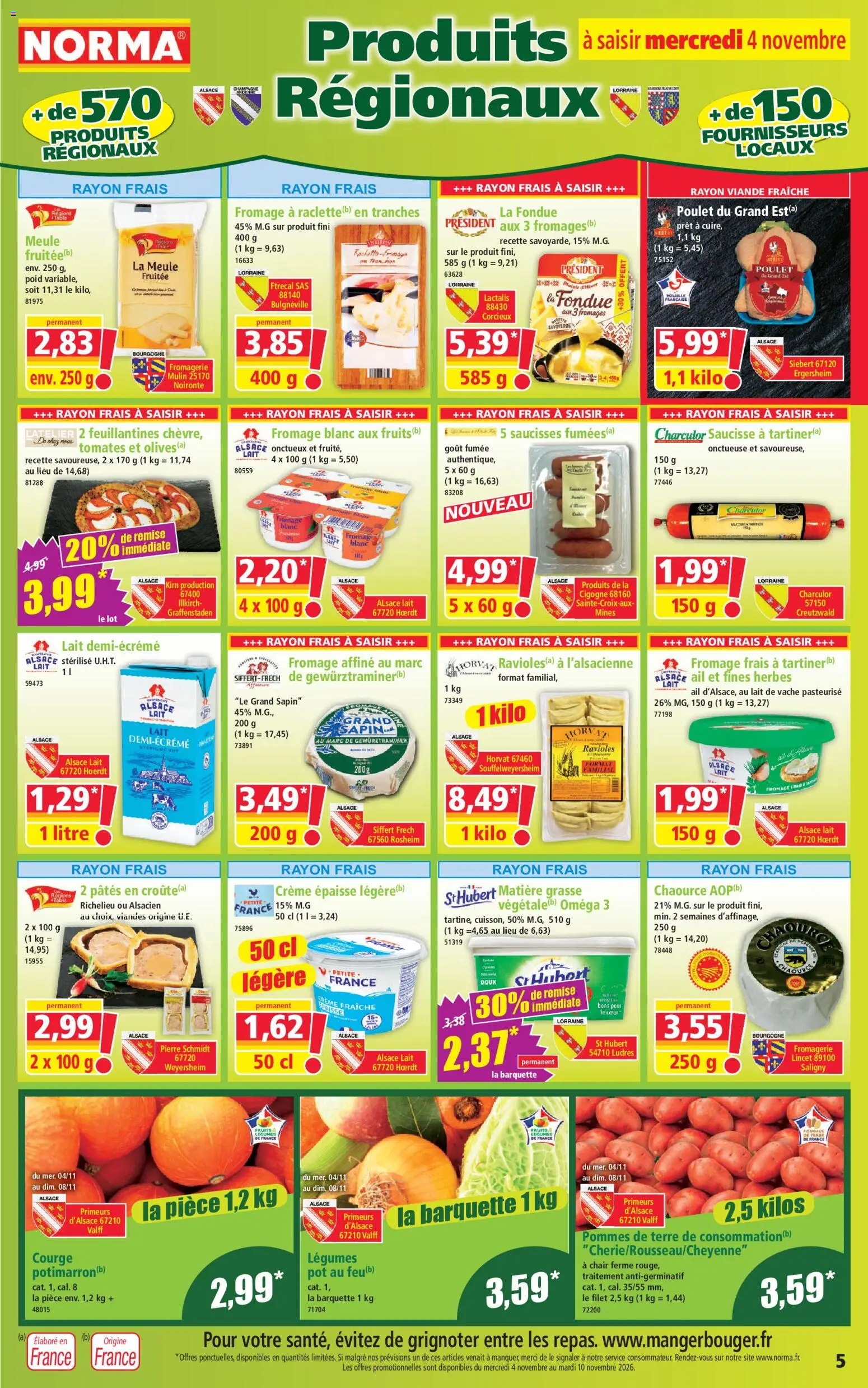Prévisualisation de Norma catalogue du magasin Norma formulaire valide 04/11/2026