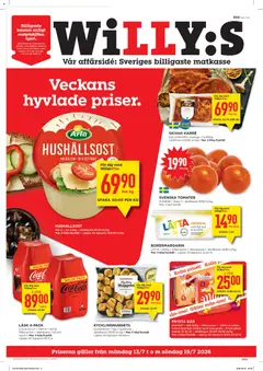 Förhandsgranska reklamblad Willys erbjudanden från butik Willys gäller från 13/07/2026