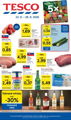 Náhľad Tesco letáku platného od 23.09.2026