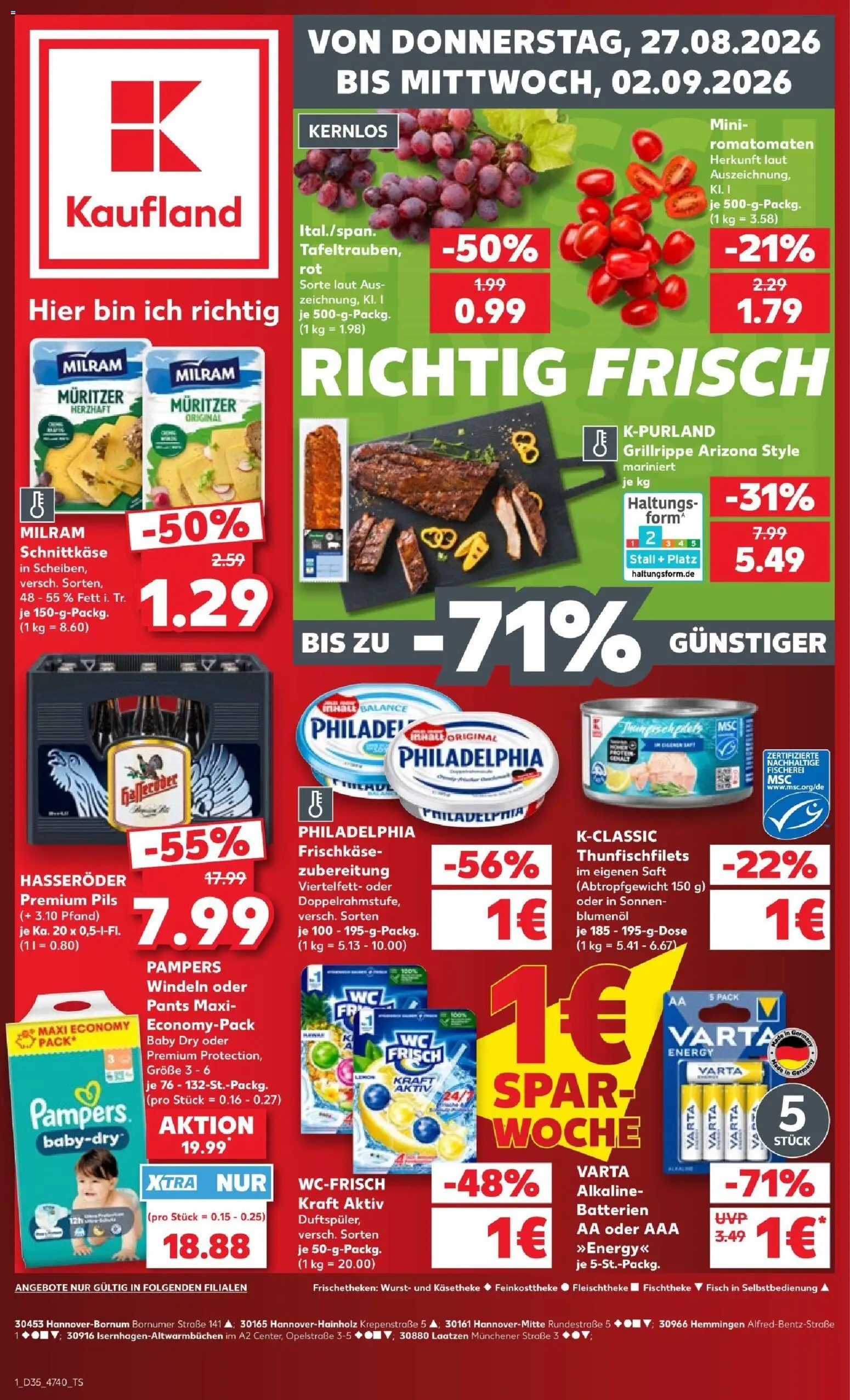 Náhled nabídky: Kaufland Německo Kaufland Německo leták platný od 27.08.2026