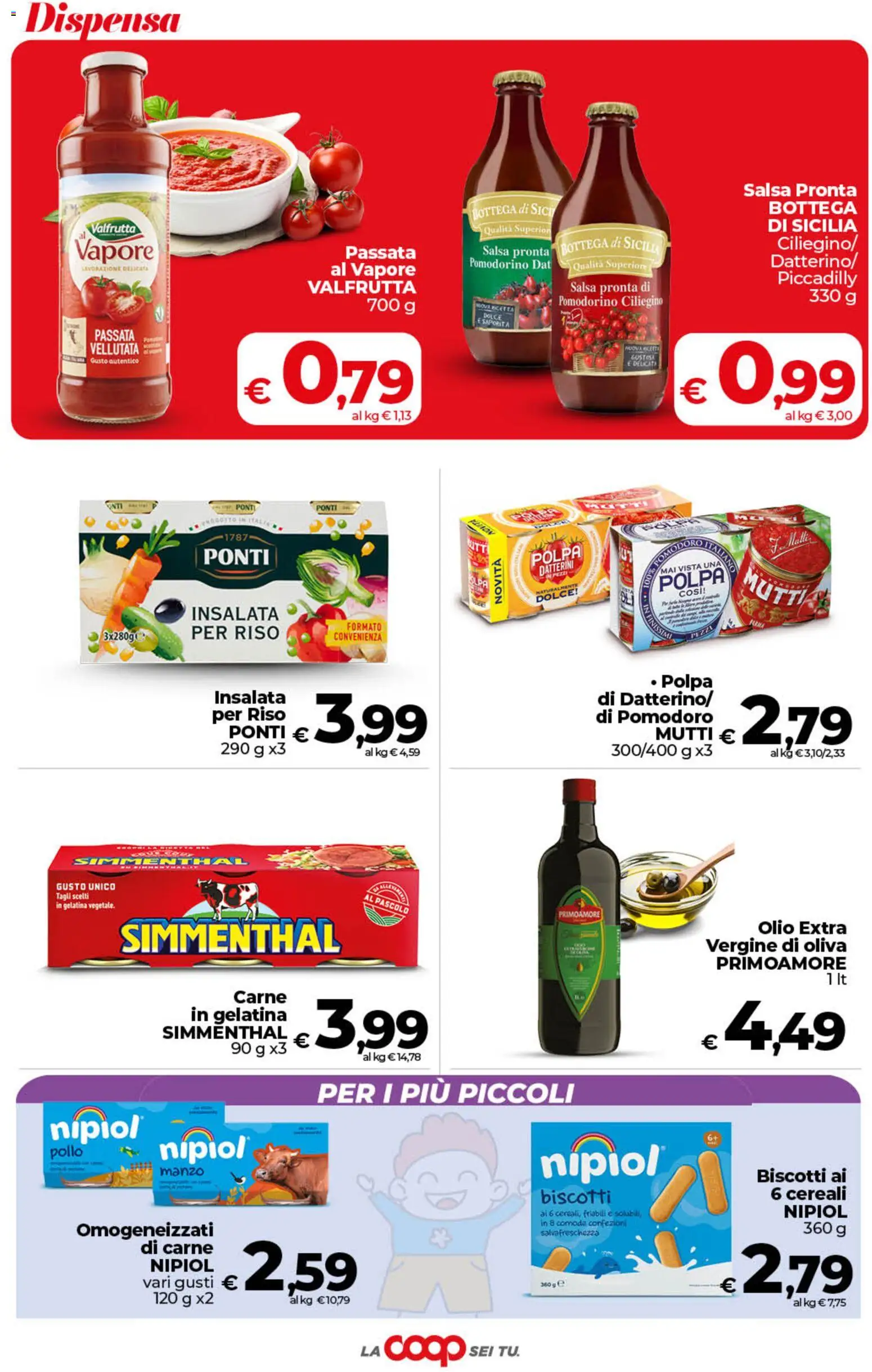 Anteprima dell'opuscolo COOP volantino Superstore Sicilia dal negozio COOP valido da 01/09/2026 - Biscotti, Pollo, Insalata, Olio, Cereali, Manzo, Mutti, Olio extra vergine