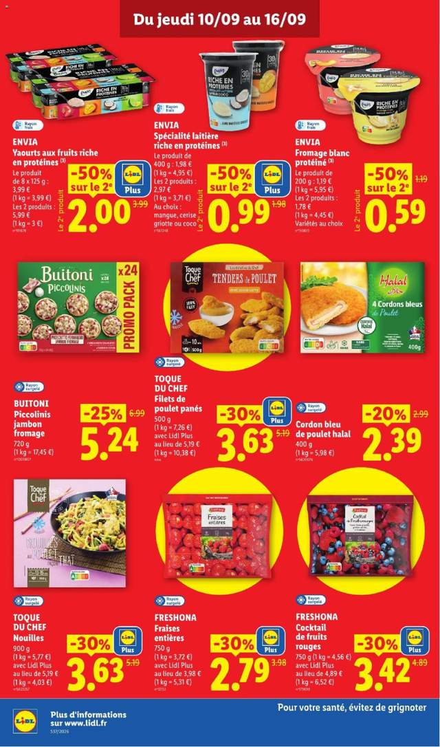 Nouveau catalogue Lidl à partir du 10/09