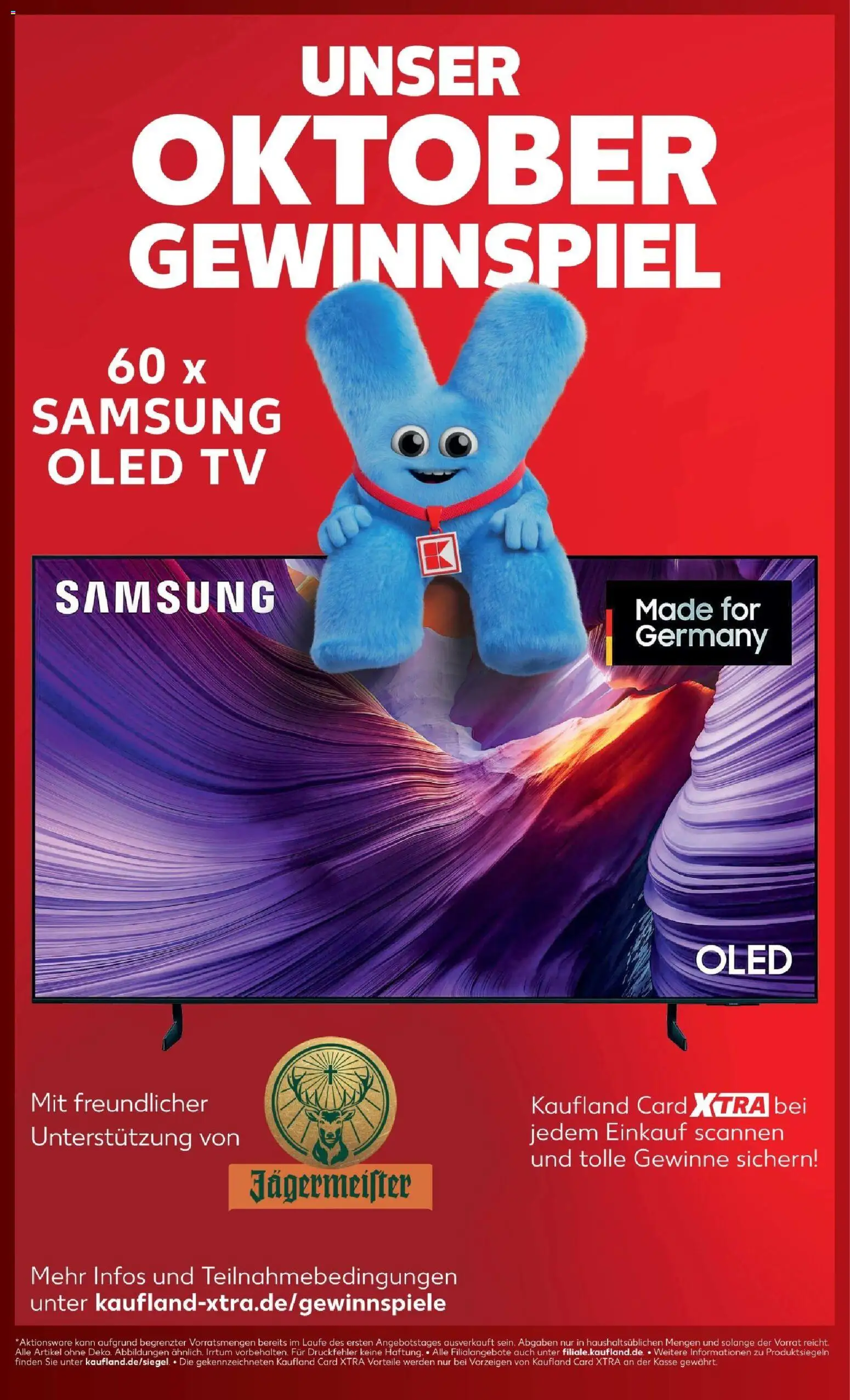 Vorschau von dem Prospekt des Geschäftes Kaufland, gültig ab dem 12.10.2026 - Samsung, TV, Jägermeister