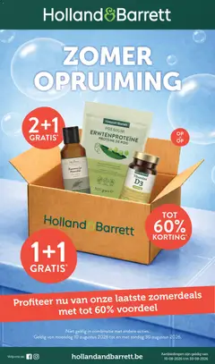 Voorbeeld van Holland & Barrett Folder / Publicité van winkel Holland & Barrett geldig vanaf 10/08/2026