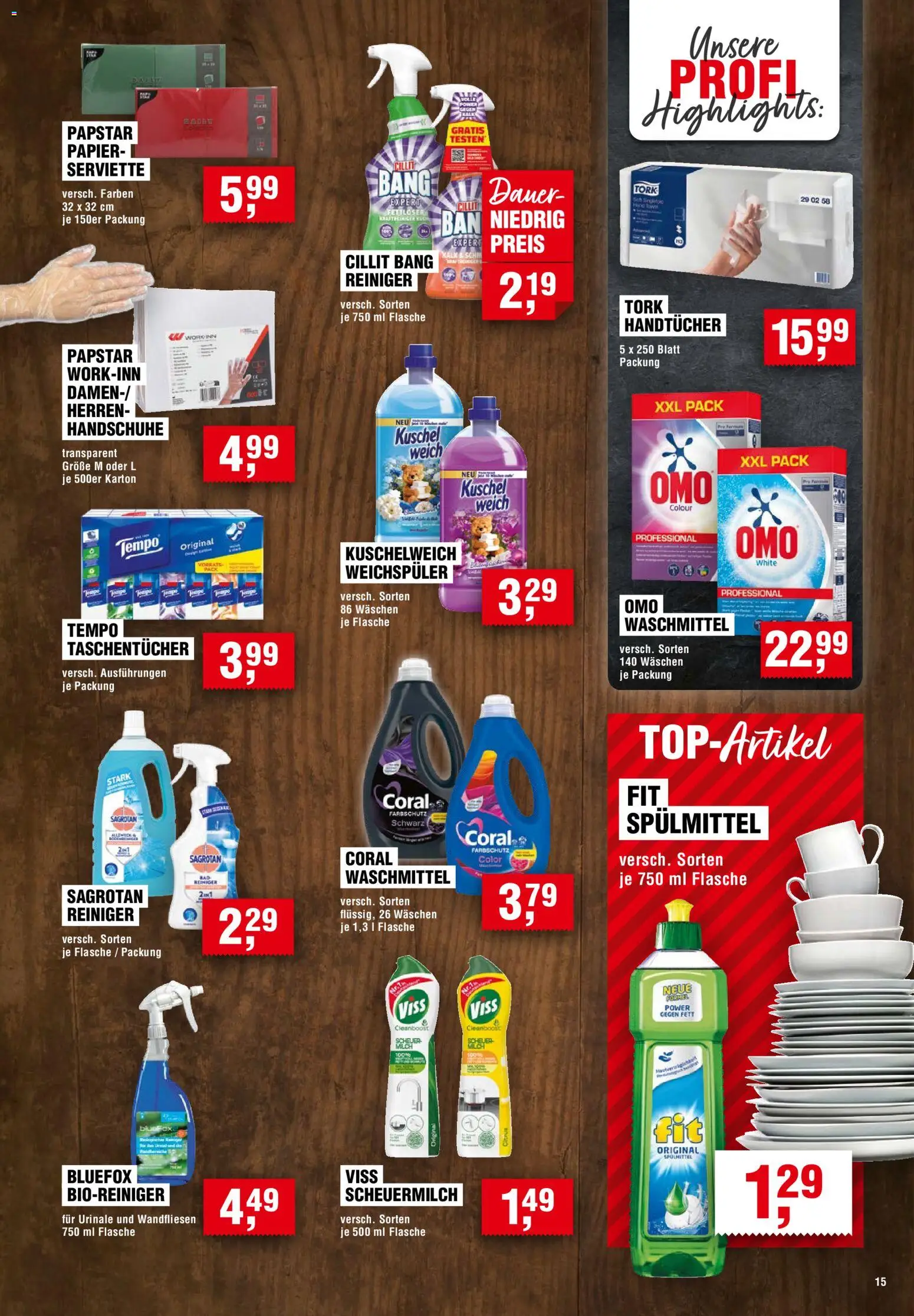 Vorschau von dem Prospekt des Geschäftes Handelshof, gültig ab dem 12.11.2026 - Handschuhe, Waschmittel, Weichspüler, Tempo, Coral, Taschentücher, Kuschelweich