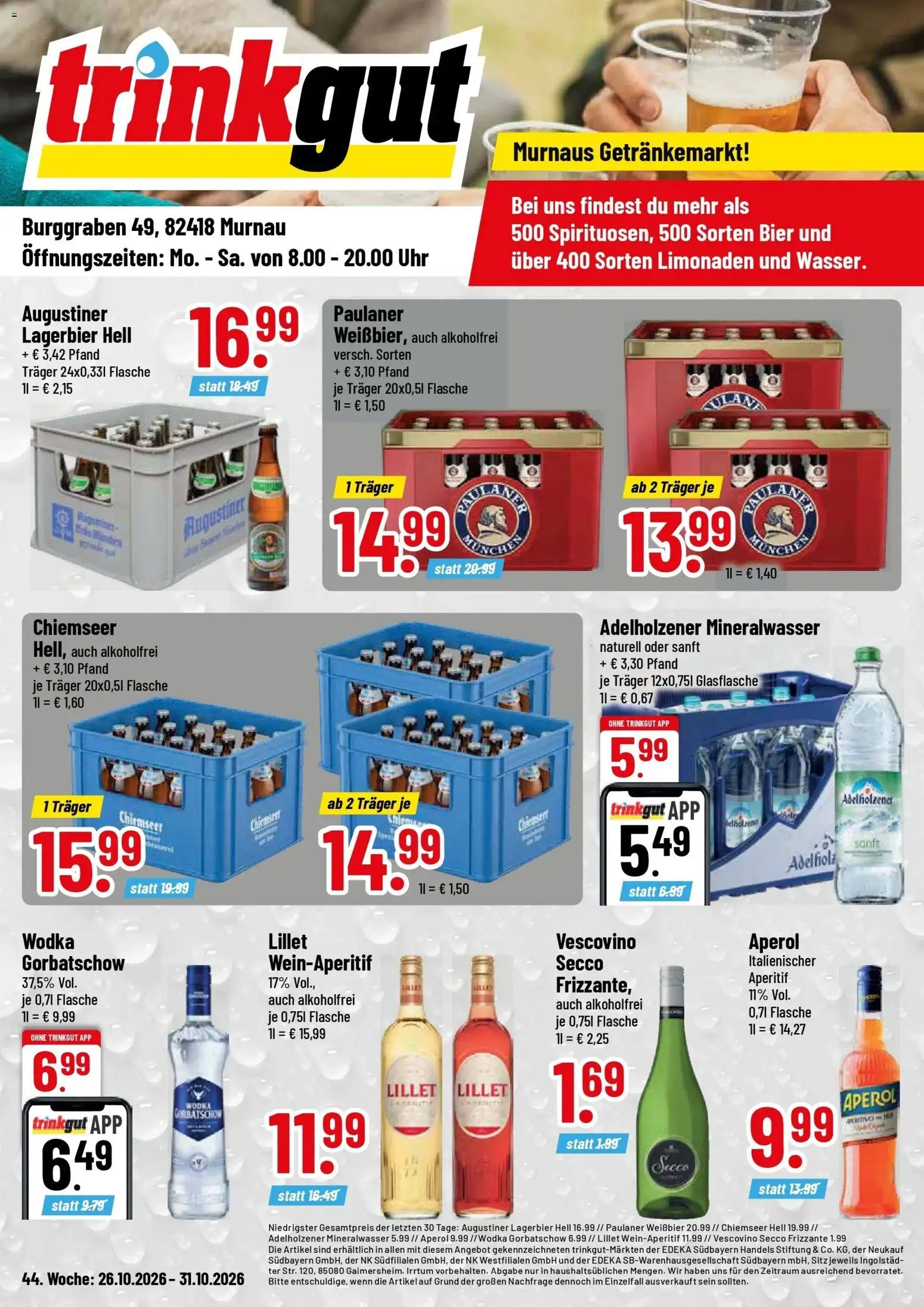 Vorschau von dem Prospekt des Geschäftes Trinkgut, gültig ab dem 26.10.2026