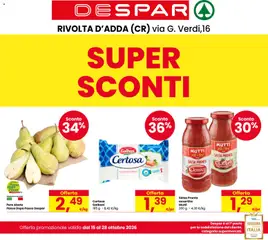 Anteprima dell'opuscolo Despar volantino Rivolta d'Adda dal negozio Despar valido da 15/10/2026