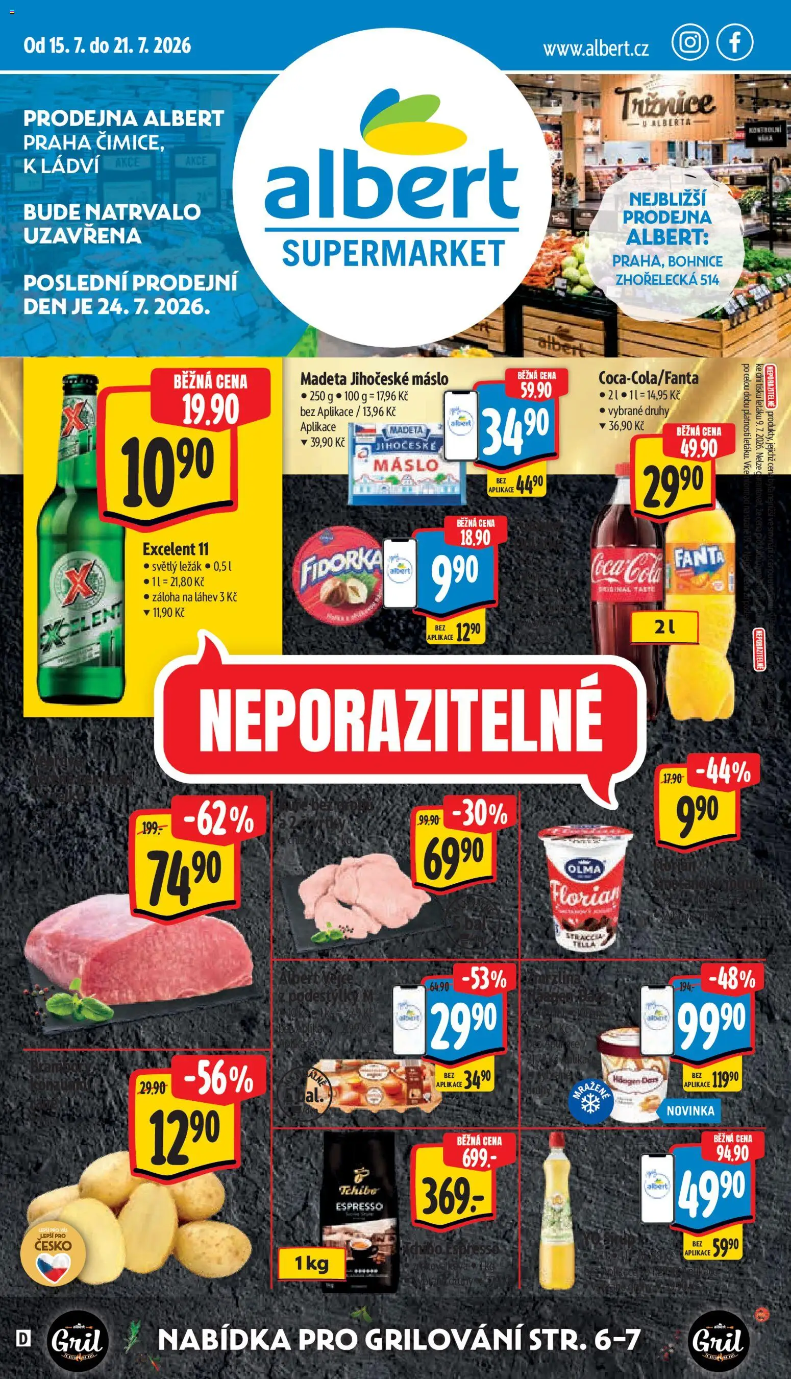 Náhled nabídky: Albert Albert leták - Supermarket - Praha Čimice platný od 15.07.2026